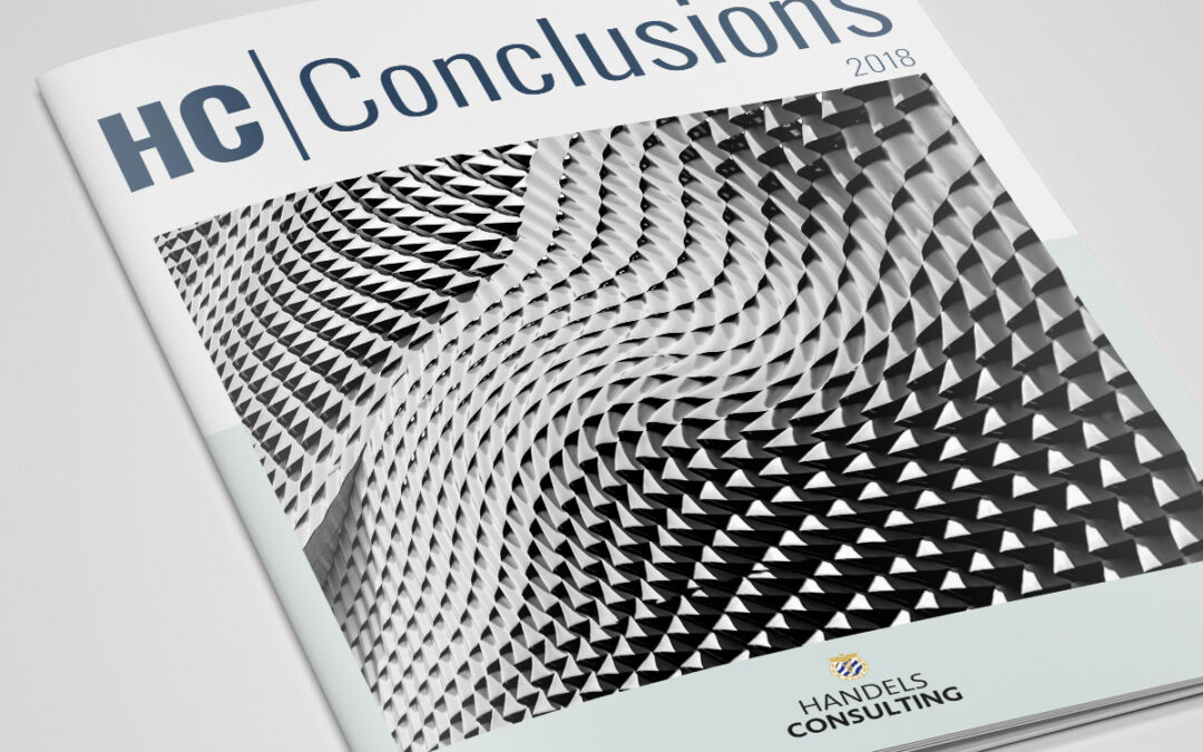 Design av tidningen ”HC Conclusions” för Handels Consulting