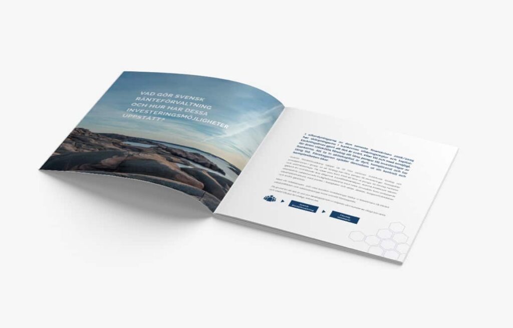 Broschyr för Svensk Ränteförvaltning – LIVE Creative Agency
