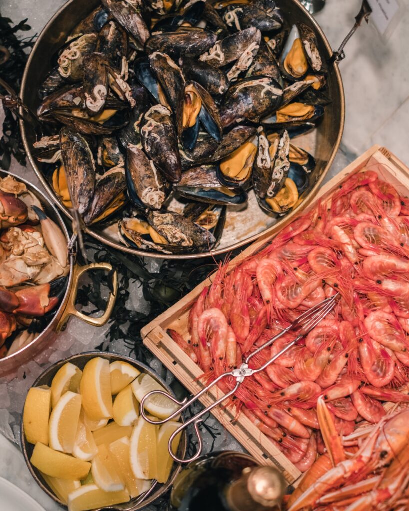 Mussels and prawns, Fiskekrogen