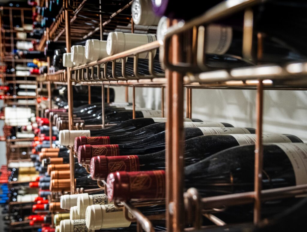 The wine cellar at Fiskekrogen