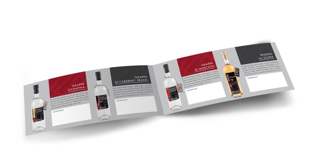Smakkort för Fratelli Brunello – LIVE Creative Agency