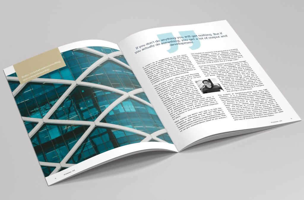 Design of the magazine “HC Conclusions” for Handels Consulting – LIVE Creative Agency