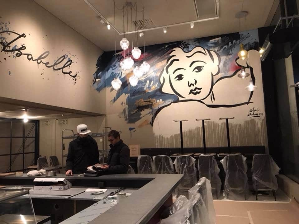 Isabelle Restaurang inredning och konst