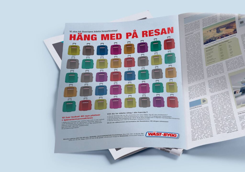 Rekryteringsannons för WÄST-BYGG – LIVE Creative Agency